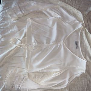 Hollister white blouse